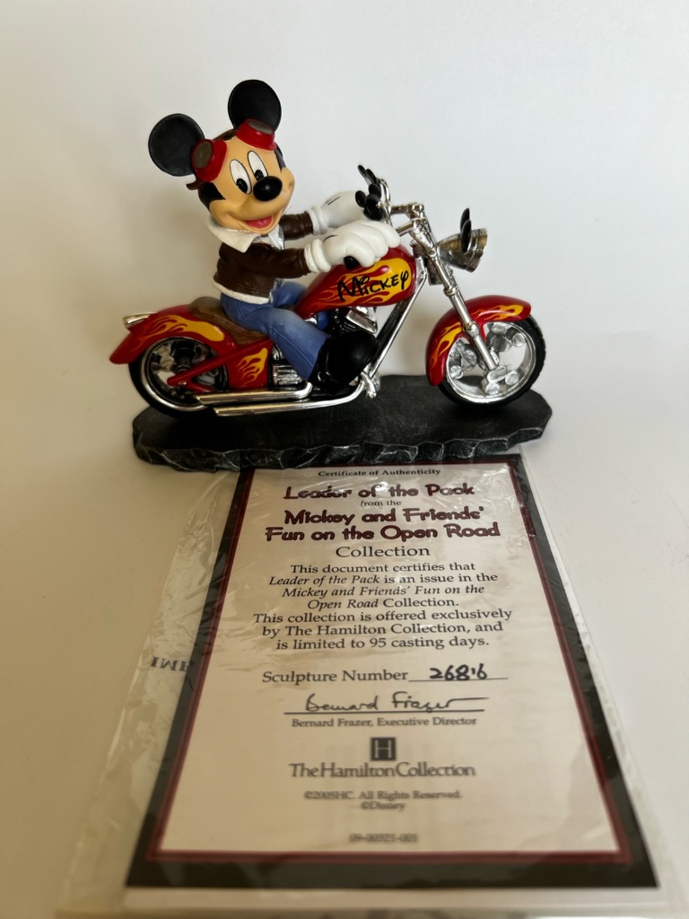 Leader Of The Pack. Mickey And Friends Fun On The Open Road Sculpture #26816